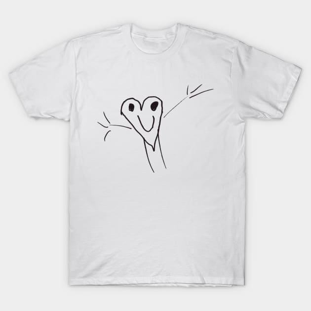 Reaching Heart Mascot T-Shirt by Go Slow Studio